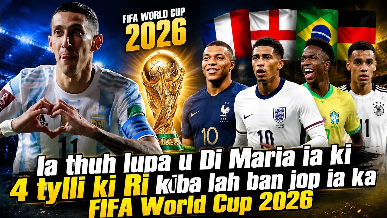 Ki 4 tylli ki ri kiba lah ban jop final kat kut ka jing ong u Angle Di Maria